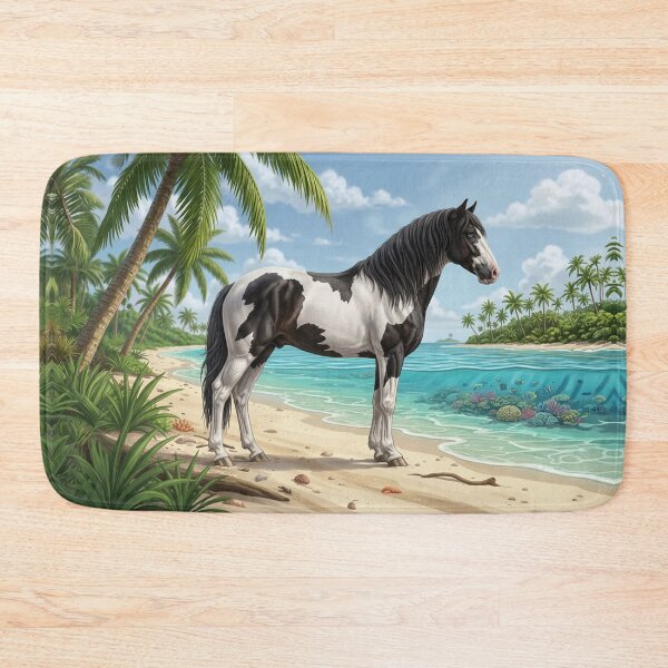 Item preview, An Abaco Barb horse and a Bahamian landscape designed and sold by Cheval-de-coeur.