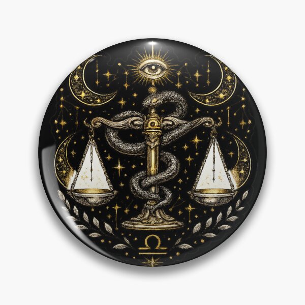 Item preview, Libra sign - "Dark Academia" graphic style designed and sold by Dany and Dom.