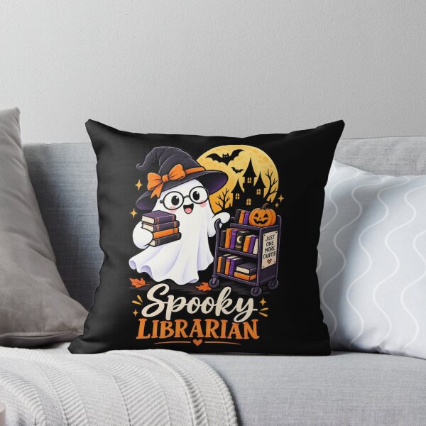 Item preview, Spooky Librarian Halloween Librarian Gift Cute Ghost Book Style designed and sold by Corvoria.