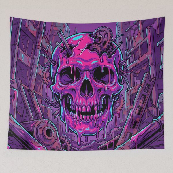 Item preview, Industrial Cog Skull Cyber Slime designed and sold by MarCinu Art.
