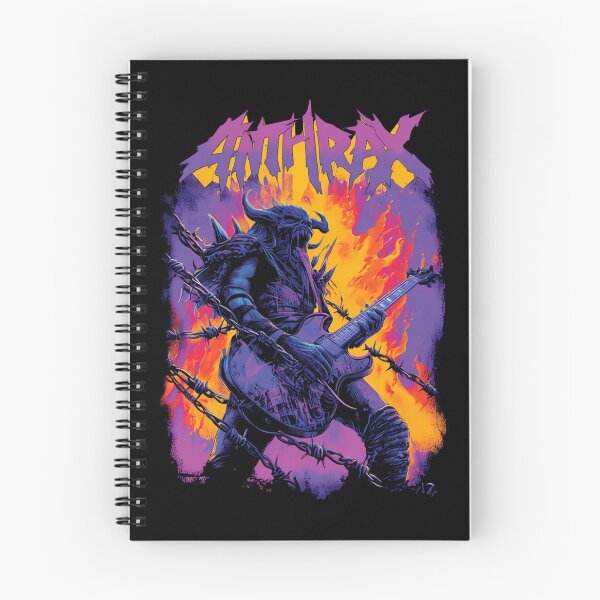 Item preview, Anthrax Horned Demon Guitarist Metal Design designed and sold by KoryYarris.