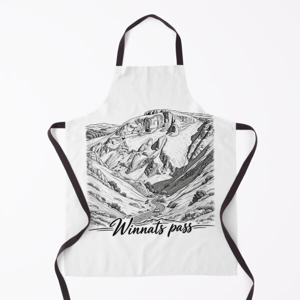 Item preview, Winnats Pass – Peak District Limestone Gorge Line Art designed and sold by Tee Visions.