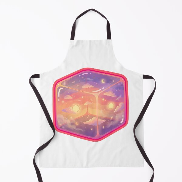 Item preview, Sunset Sky Cube - Dreamy Celestial Vaporwave Landscape designed and sold by yodaddydesigns.