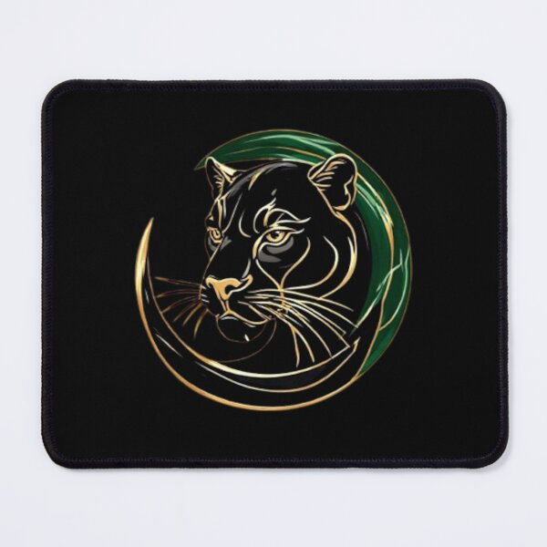 Item preview, Elegant Black Panther & Crescent Moon | Premium Emblem Logo_02 designed and sold by Shift-Bloom.