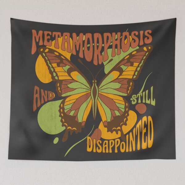 Item preview, Metamorphosis And Still Disappointed Butterfly Retro 70s designed and sold by Shyla Marsare.
