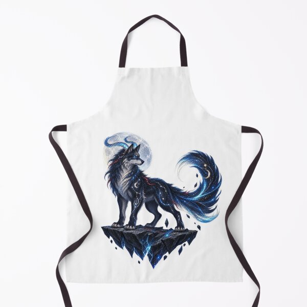 Item preview, Moonlit Horned Wolf on Astral Stone designed and sold by AcruxUltra.