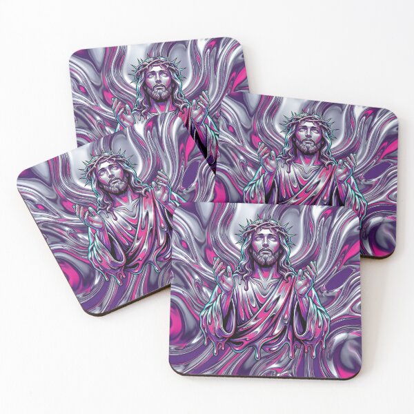 Item preview, Chrome Liquid Messiah Occult Visions designed and sold by MarCinu Art.