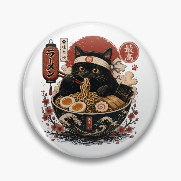 Item preview, Japanese Cat Ramen Noodle Lover designed and sold by gordonbwyashop.