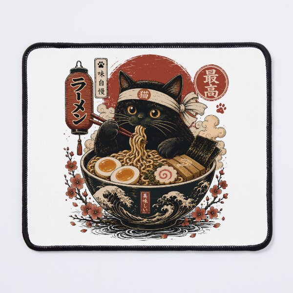 Item preview, Japanese Cat Ramen Noodle Lover designed and sold by gordonbwyashop.