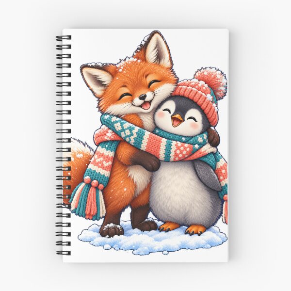 Item preview, Fox and Penguin Share One Scarf designed and sold by AcruxUltra.