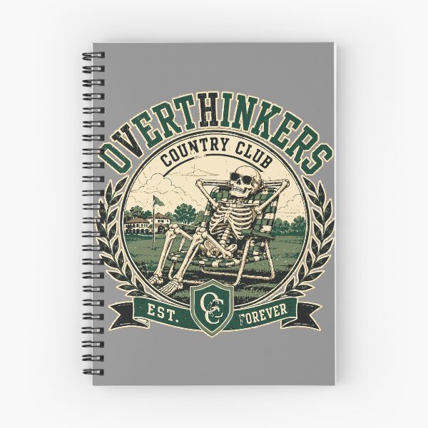 Item preview, Overthinkers Country Club Vintage 90s Resort Ironic Skeleton designed and sold by Sunday.Supply.