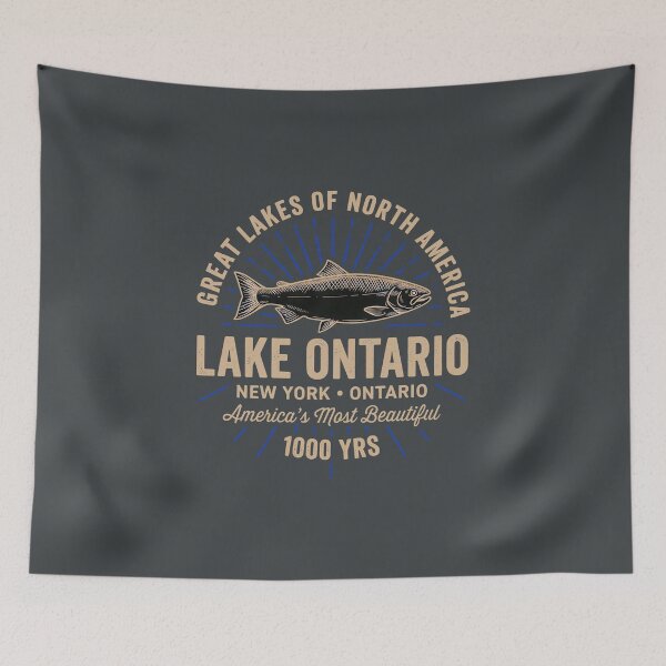 Item preview, Vintage Lake Ontario Sunset Great Lakes Retro Lake Ontario  designed and sold by gear-posters.