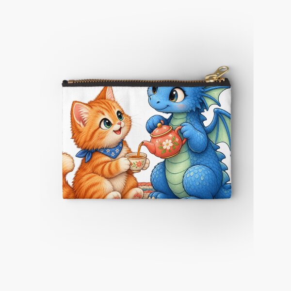 Item preview, Kitten and Dragon Share Cozy Tea designed and sold by AcruxUltra.