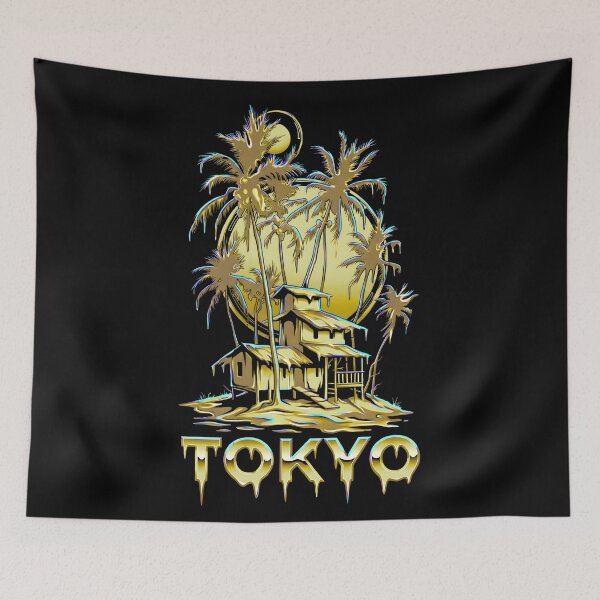 Item preview, Golden Tokyo Tropical Paradise designed and sold by MarCinu Art.