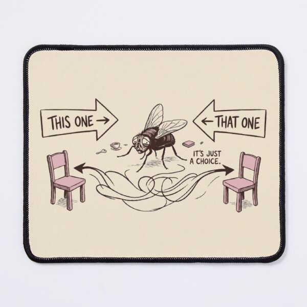 Item preview, Overthinking Fly – It’s Just a Choice Funny Comic designed and sold by InnerwayStudio.