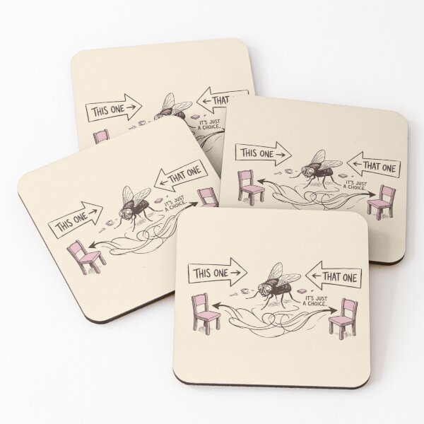 Item preview, Overthinking Fly – It’s Just a Choice Funny Comic designed and sold by InnerwayStudio.