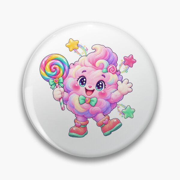 Item preview, Candy Cloud Mascot with Rainbow Lollipop designed and sold by AcruxUltra.