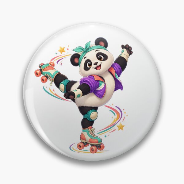 Artikelvorschau, Panda Roller Spin in Bonbonfarben entworfen und verkauft von AcruxUltra.