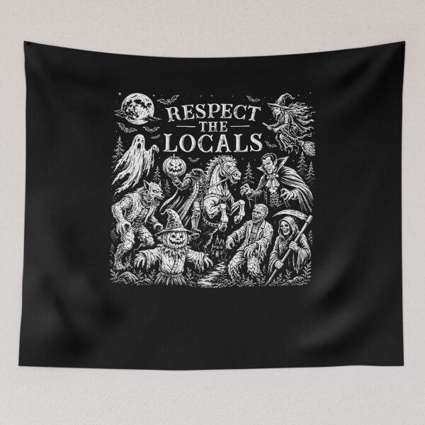 Item preview, Respect The Locals Halloween Monsters designed and sold by charoen-design.