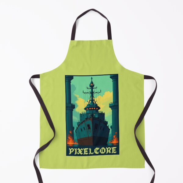 Item preview, Navy Battleship Boat Pixel Art {PIXELCORE} designed and sold by PIXELCORE-TEE.