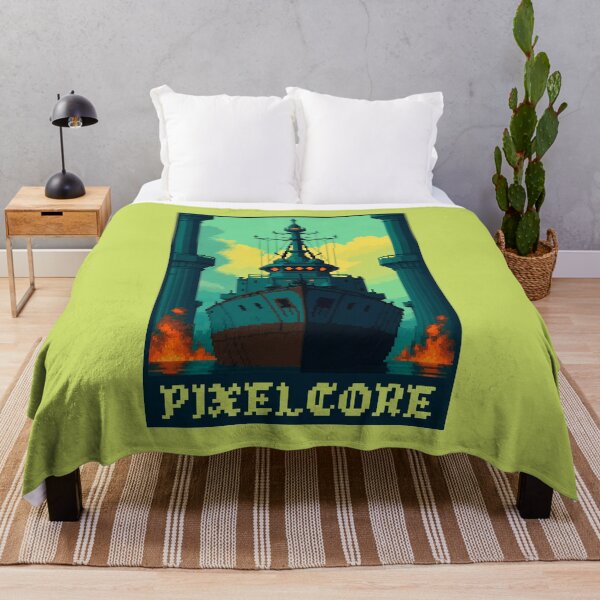 Item preview, Navy Battleship Boat Pixel Art {PIXELCORE} designed and sold by PIXELCORE-TEE.