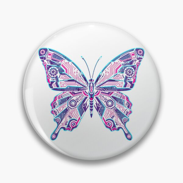 Item preview, Cybernetic Neon Circuit Butterfly designed and sold by MarCinu Art.
