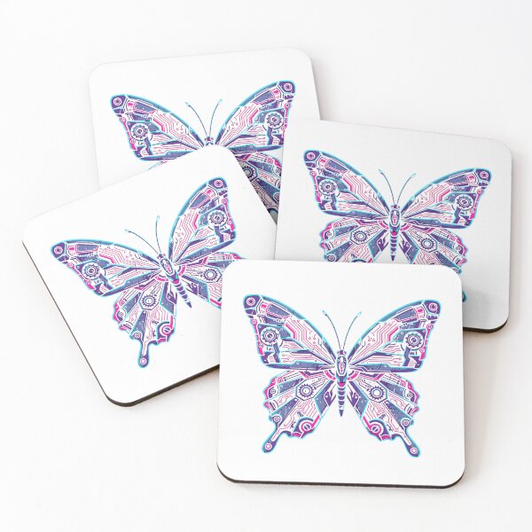 Item preview, Cybernetic Neon Circuit Butterfly designed and sold by MarCinu Art.