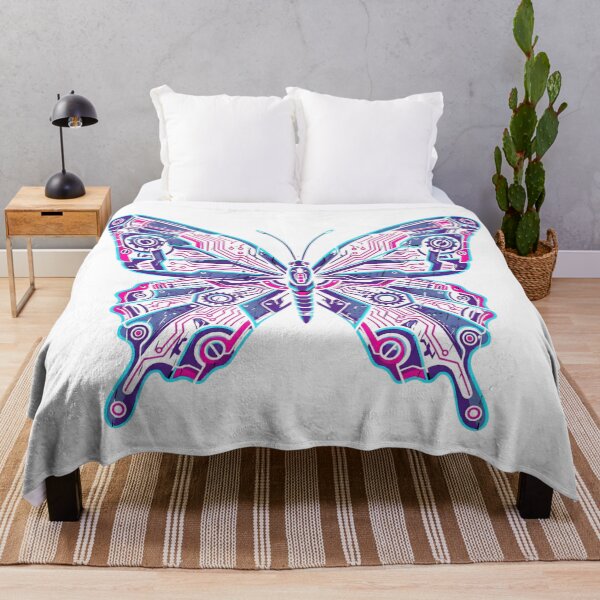 Item preview, Cybernetic Neon Circuit Butterfly designed and sold by MarCinu Art.