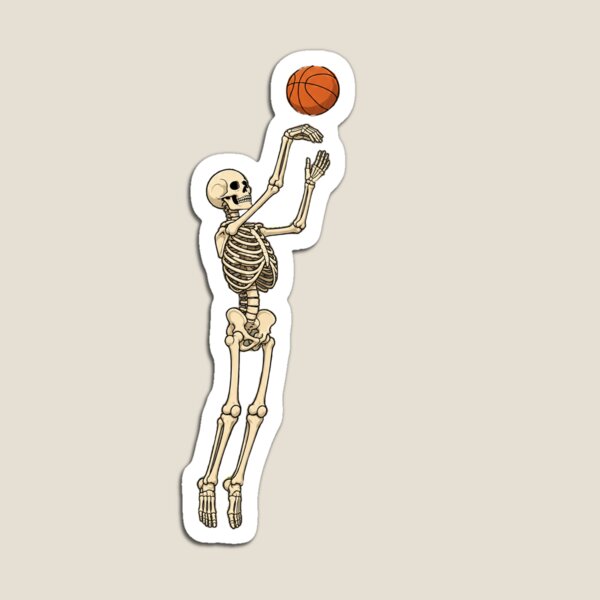 Item preview, Skeleton Basketball Sticker designed and sold by Katlyn's Stickers.