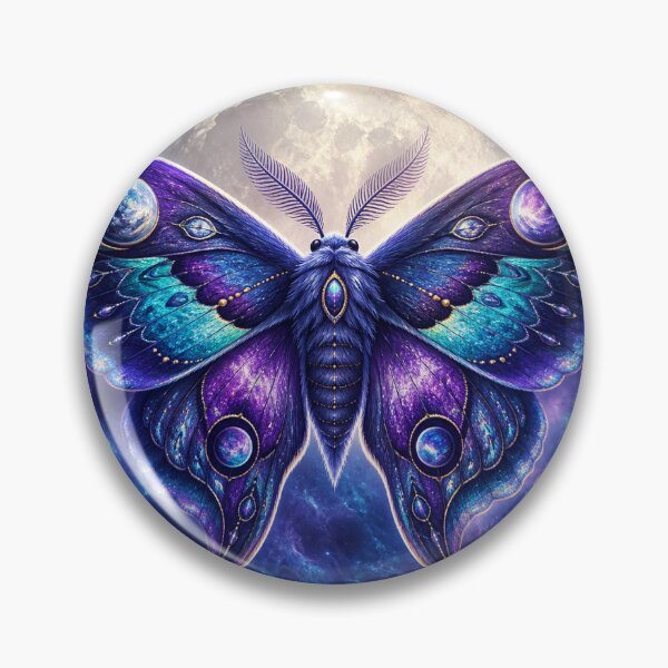 Item preview, Nebula Moth Beneath a Moon Halo designed and sold by AcruxUltra.