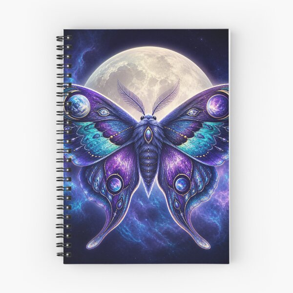 Item preview, Nebula Moth Beneath a Moon Halo designed and sold by AcruxUltra.