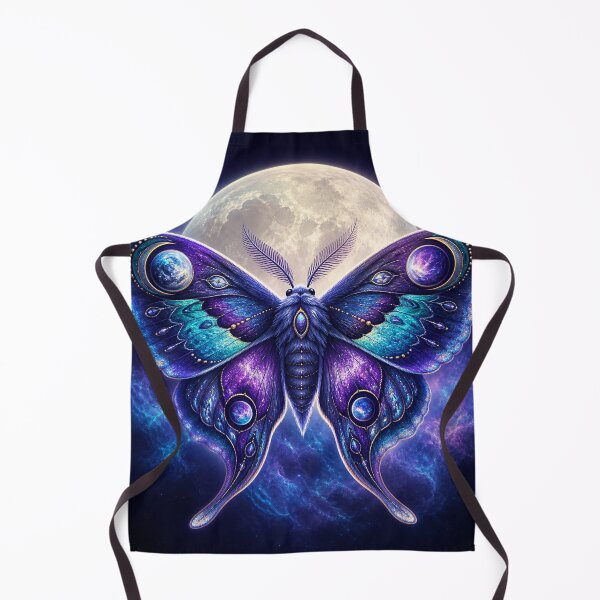 Item preview, Nebula Moth Beneath a Moon Halo designed and sold by AcruxUltra.