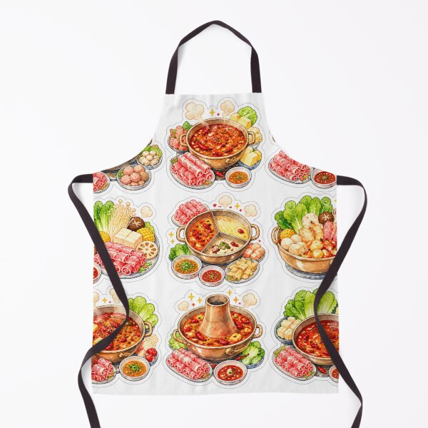 Aperçu de l'œuvre Cuisine chinoise en fondue chinoise créée et vendue par PastelPetalsCo.