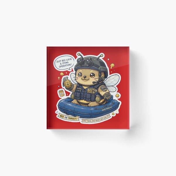Item preview, BZZT Team 6 Tactical Bee Sticker designed and sold by Fort Chiswell Trading Company.