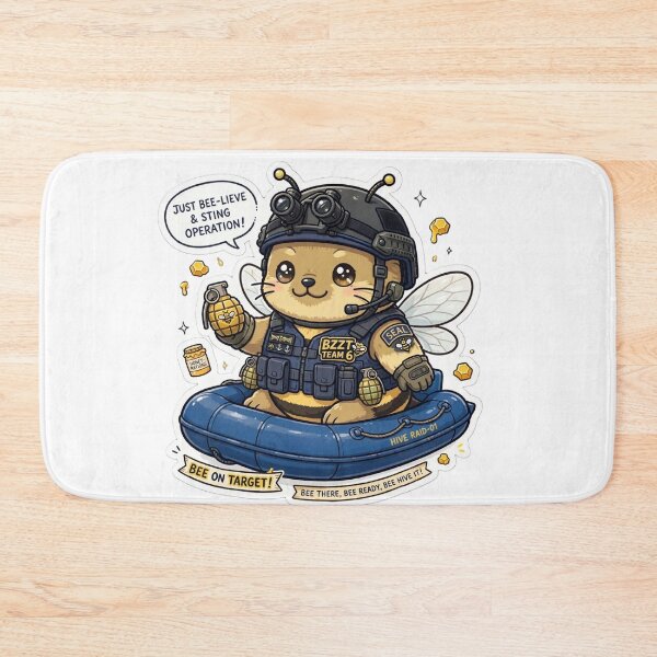 Item preview, BZZT Team 6 Tactical Bee Sticker designed and sold by Fort Chiswell Trading Company.