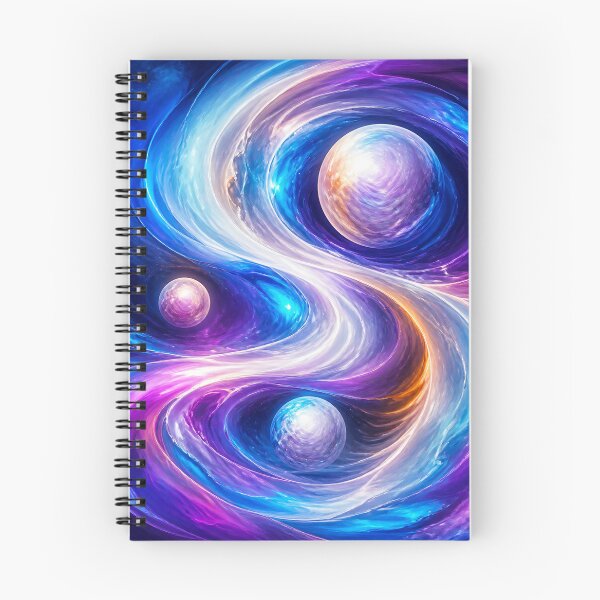 Item preview, Pearlescent Galaxies Dancing in Fluid Orbit designed and sold by AcruxUltra.