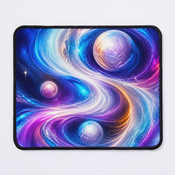 Item preview, Pearlescent Galaxies Dancing in Fluid Orbit designed and sold by AcruxUltra.