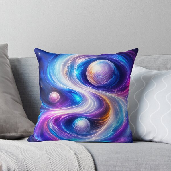 Aperçu de l'œuvre Galaxies nacrées dansant en orbite fluide créée et vendue par AcruxUltra.