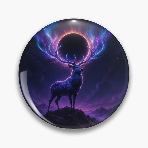 Item preview, Eclipse Stag Crowned in Cosmic Fire designed and sold by AcruxUltra.