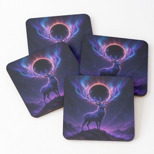 Item preview, Eclipse Stag Crowned in Cosmic Fire designed and sold by AcruxUltra.