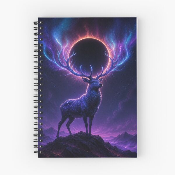 Item preview, Eclipse Stag Crowned in Cosmic Fire designed and sold by AcruxUltra.