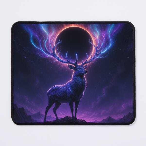Item preview, Eclipse Stag Crowned in Cosmic Fire designed and sold by AcruxUltra.