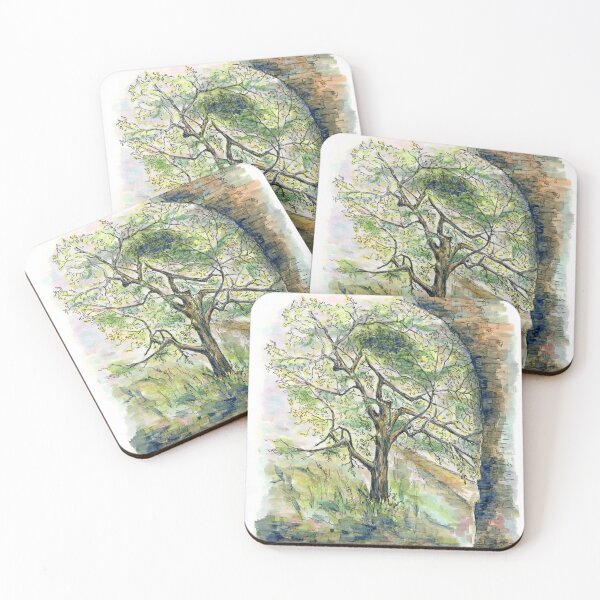 Item preview, Ancient Stone Arch and Apple Tree designed and sold by Flowersforbear.
