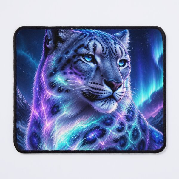 Item preview, Aurora Snow Leopard of the Midnight Peaks designed and sold by AcruxUltra.