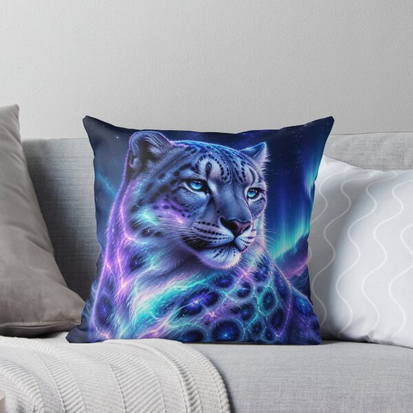 Item preview, Aurora Snow Leopard of the Midnight Peaks designed and sold by AcruxUltra.