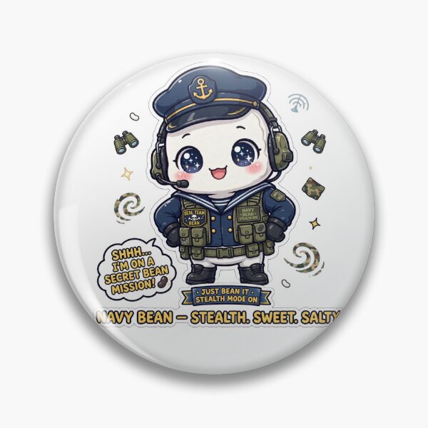 Item preview, Navy Bean Stealth Mode designed and sold by Fort Chiswell Trading Company.