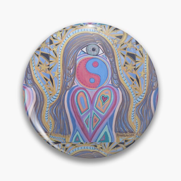 Item preview, Cosmic Third Eye - Trippy Celestial Yin Yang Peace Art designed and sold by PEACELOVERSART.
