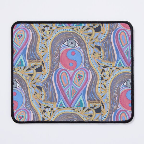 Item preview, Cosmic Third Eye - Trippy Celestial Yin Yang Peace Art designed and sold by PEACELOVERSART.