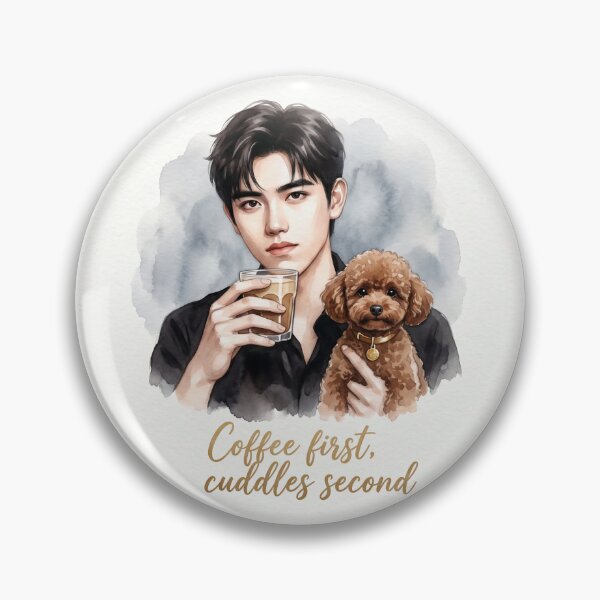 Item preview, Sticker. Chen Fei Yu: Coffee & Cuddles. designed and sold by  BoomPoster.