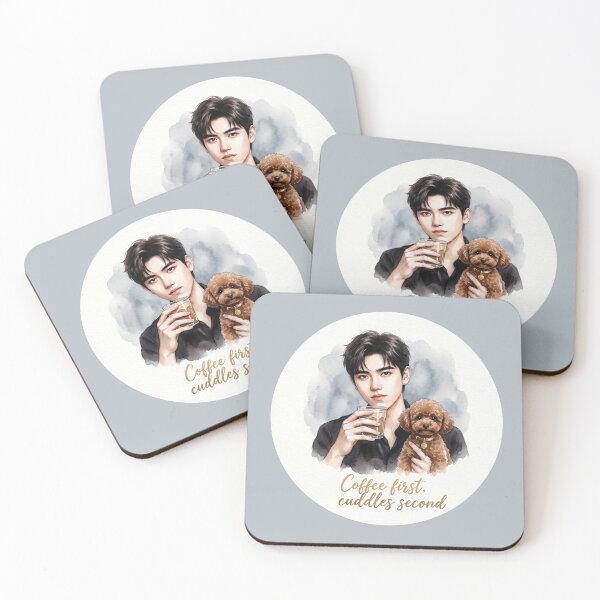 Item preview, Sticker. Chen Fei Yu: Coffee & Cuddles. designed and sold by  BoomPoster.
